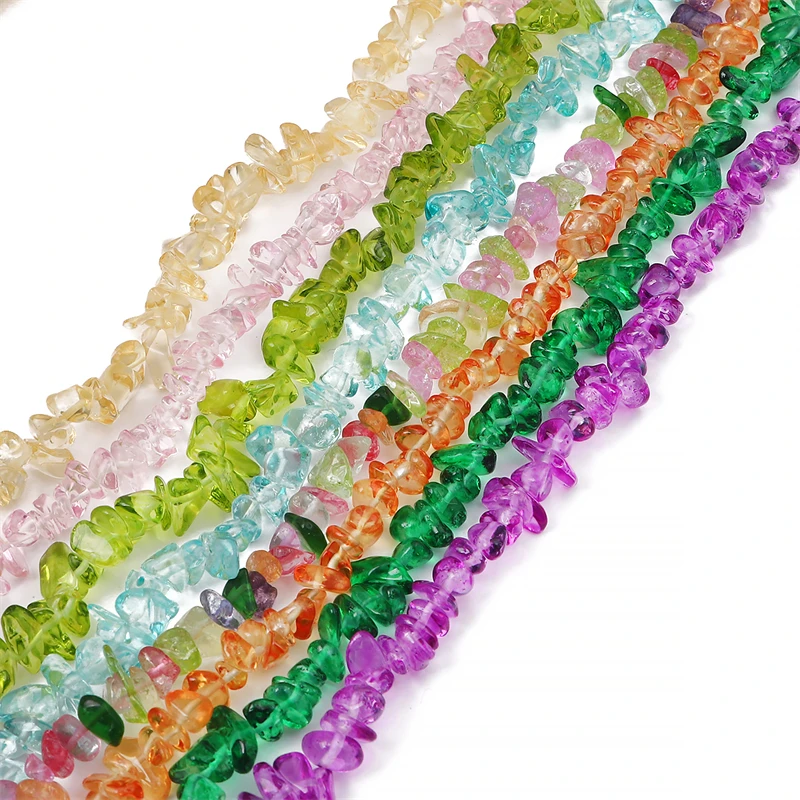 5-10mm Natural Amber Stone Beads Irregular Freeform Chip Grave Loose Beads For Jewelry Making DIY Necklace Bracelet