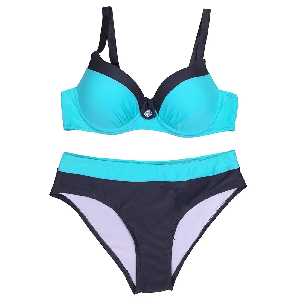 String Bikinis femmes maillot de bain taille haute maillots de bain bain haut à licou Push Up Bikini ensemble maillots de bain de sport Bikini brésilien