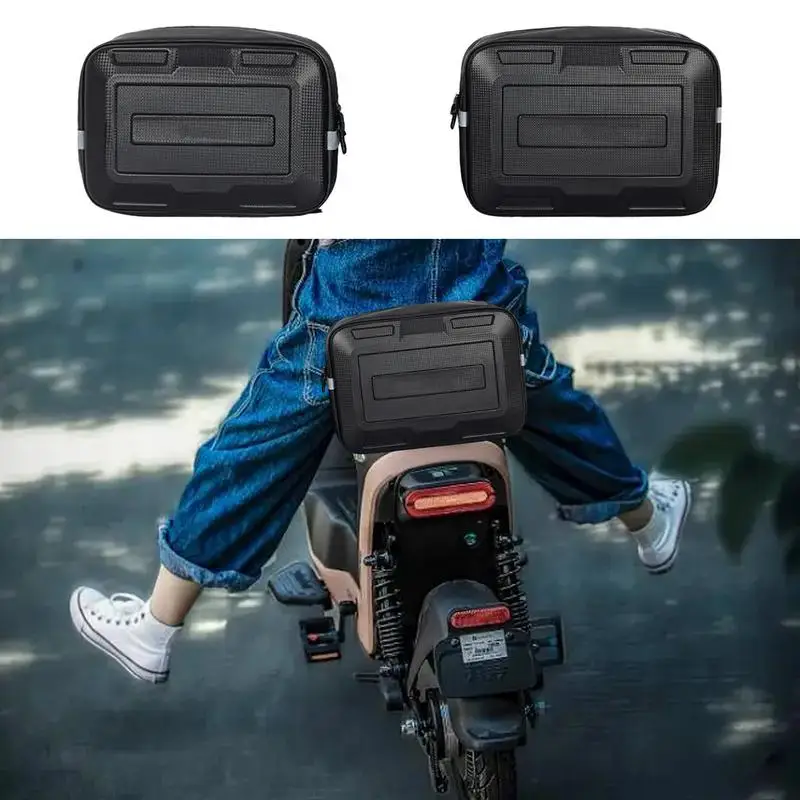 

Motorcycle Handlebar Bag Waterproof Motorcycle Tail Bag Hard Shell Bike Tool Bag Saddle Bag Rear Seat Luggage Bags For Bikes