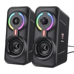 L6 Computer Speaker Subwoofer Home Wired Desktop Heavy Bass Game Stereo The Noise Reduction The HD Quality RGB Lights