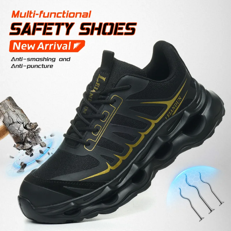 

Leiandun Lightweight Safety Shoes EVA Outsole Insulated Comfort Work Footwear for Outdoor Use