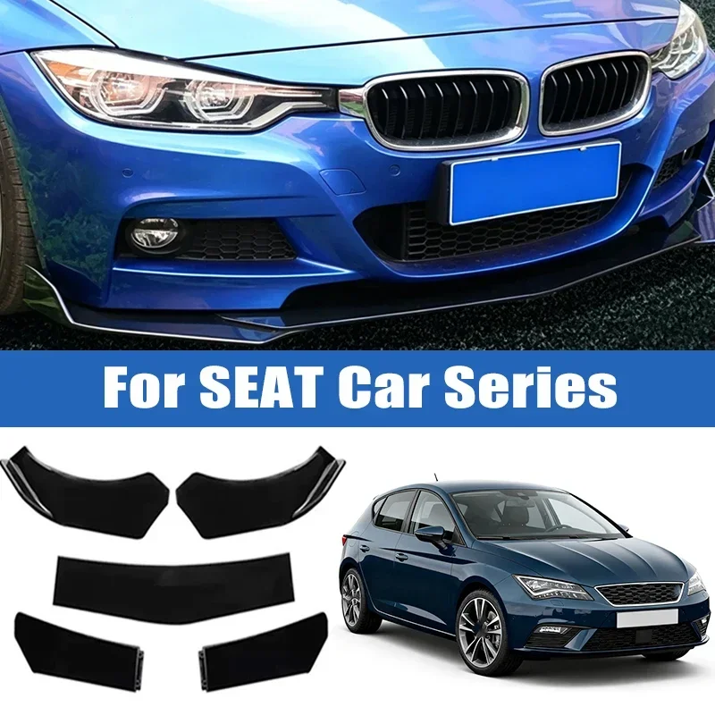 

5Pcs Car Front Bumper Separator Bumper Lip Body Kit Duck Lip Separator For SEAT Ibiza Leon Arona Ateca Tarraco Toledo Mii