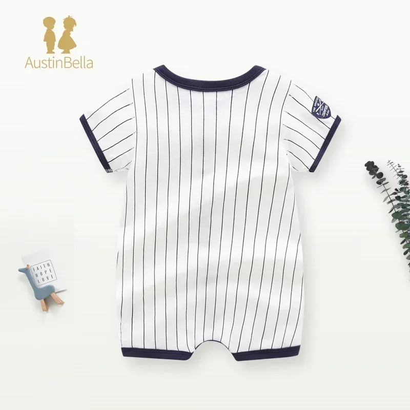 Summber Baby Boy Clothes Short Sleeve Jumpsuit Cotton Pajamas Infant Baby Romper Striped All Star Costumes Ropa De Bebe Niña