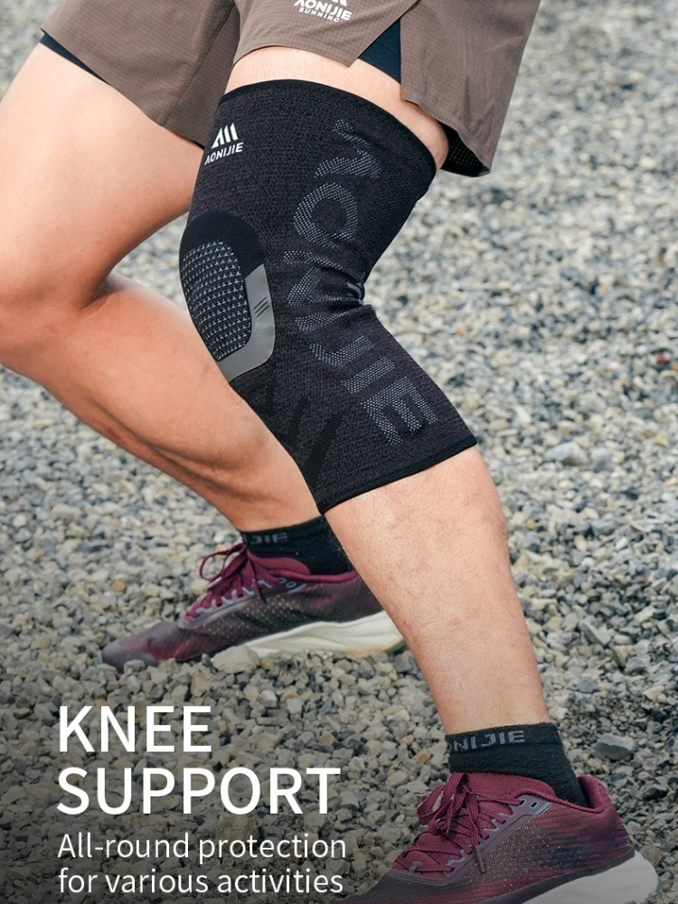 AONIJIE E4449 Professional Knee Support Brace Elastic Patella Compression Protector for Mountain Hiking Trail Running Unisex