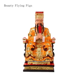 15cmx16cmx30cm resin painted and gilded jade emperor statue household jade emperor Buddha decoration feng shui figurine