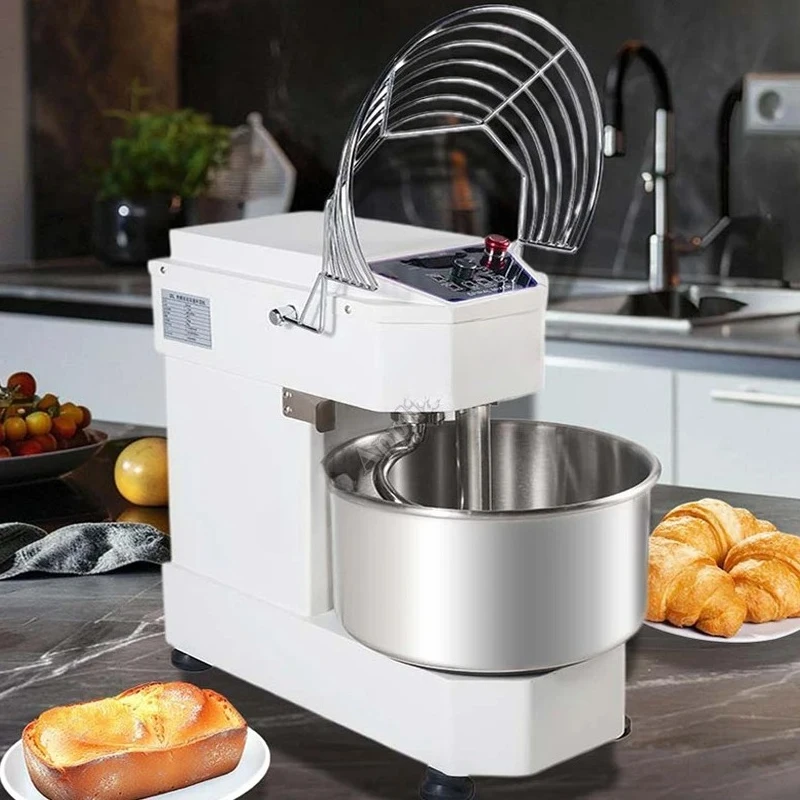 Commercial  Automatic Wheat Flour Mixer Spiral Bread Dough Kneading Machine