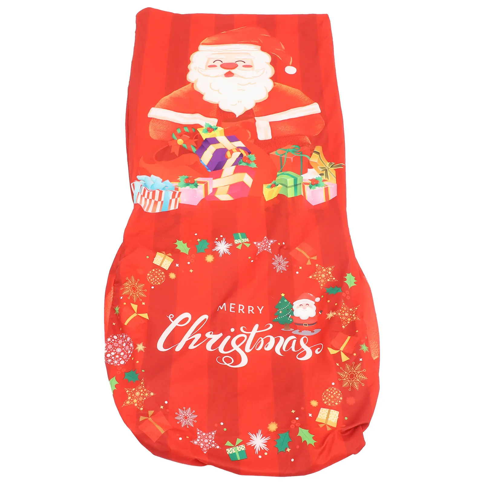 

1pc Christmas Cover Dining Room Seat Protector Slipcover Elastic Removable Washable Decorative Cover Holiday Party Xmas Decor