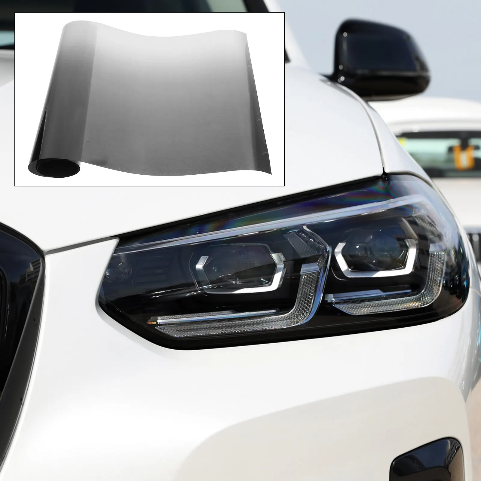 

Рулонная тонировочная пленка для фар и задних фонарей автомобиля, устойчивая к выцветанию и трещинам, для самостоятельного нанесения, в комплекте скребок