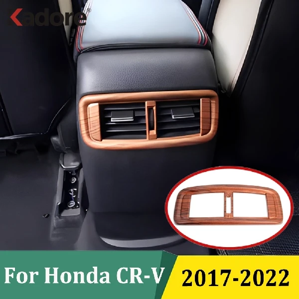 

Для Honda CR-V 2017-2022: Накладка на вентиляционное отверстие кондиционера в подлокотнике, декоративная накладка на воздуховод, аксессуары для интерьера автомобиля