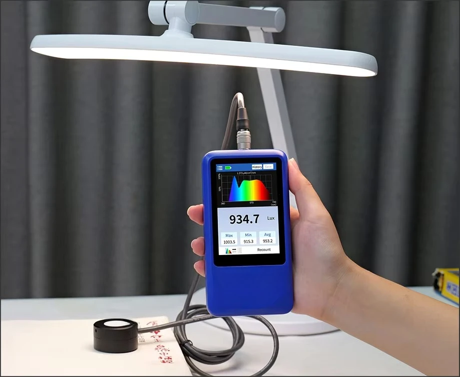 2026 New Touch Screen Split Spectroluminance Meter 0-1M Lumens Horticultural LED Grow Light Tester​