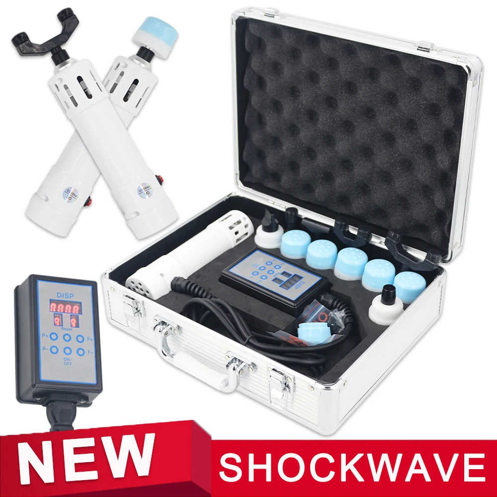 

Shockwave Therapy Machine Chiropractic Gun 2 In 1 Body Massager ED Treatment Patellar Tendonitis Pain Relief Shock Wave Device