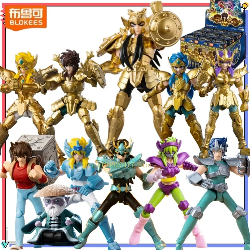 Конструктор BLOKEES Saint Seiya Star Edition: Золотое наследие, Весы, Ширю, Доко — сборная подвижная модель, подарок на день рождения