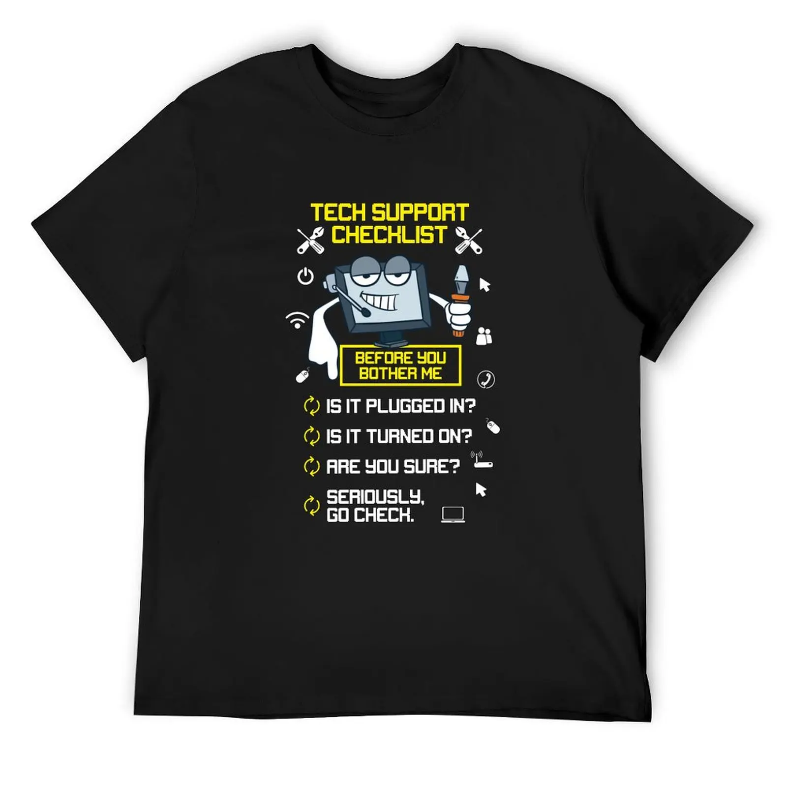 Men Techie Support Tech Support Tech Repair Gift T-Shirt plus size clothes vintage customs design your own mens graphic t-shirts