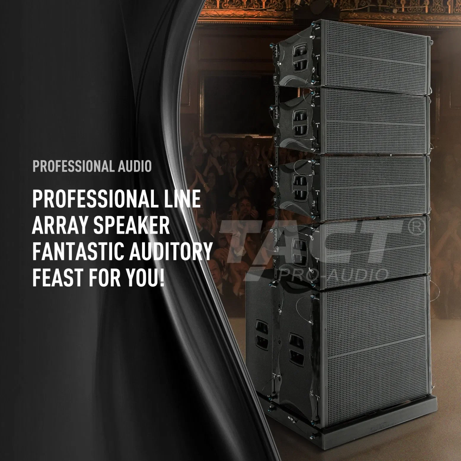TQ210 Dual 10 Inch Line Array Speaker Outdoor Concert PRO Audio PA Rigging System