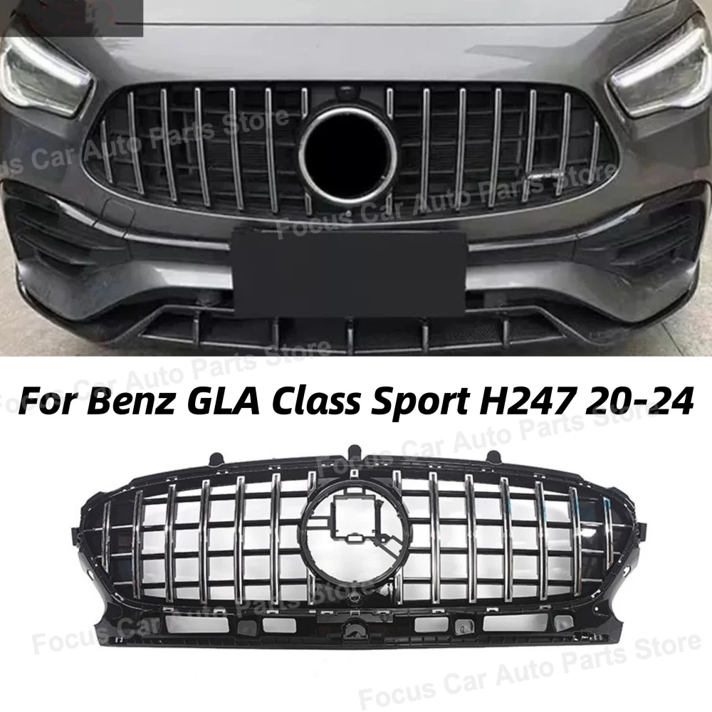 

GT Style Front Bumper Grille For Mercedes Benz GLA Class Sport H247 GLA 200 250 2020-2024 Car Kidney Bumper Grills Body Kits