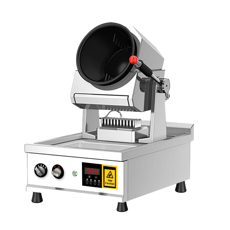 

Gas Automatic Stir Fried Rice Frying Cooking Machine Sitr Fry Restaurant Hotel Kitchen Wok With Sink Rotating Pot Cooker Robot