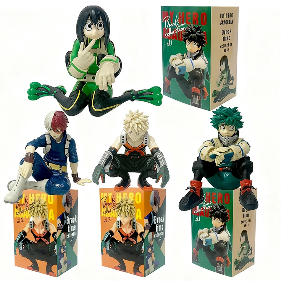 Figurine de dessin animé My Hero Academia Midoriya Izuku Todoroki Shouto Bakugou Katsuki, 11cm, personnage d'anime, cadeau d'anniversaire