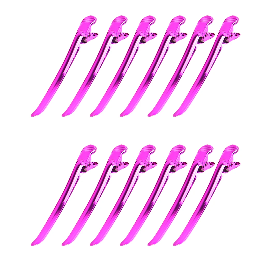 Elegant Sectioning Hair Clips Mini Metal Styling Clamps Hair Accessories for Salon and Makeup Use