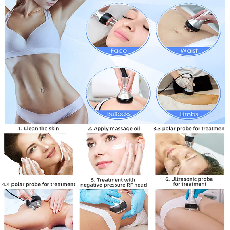 4 في 1 40K التجويف آلة تخسيس الجسم مدلك الوجه شد الجلد شد الوجه فراغ شفط إزالة التجاعيد #5