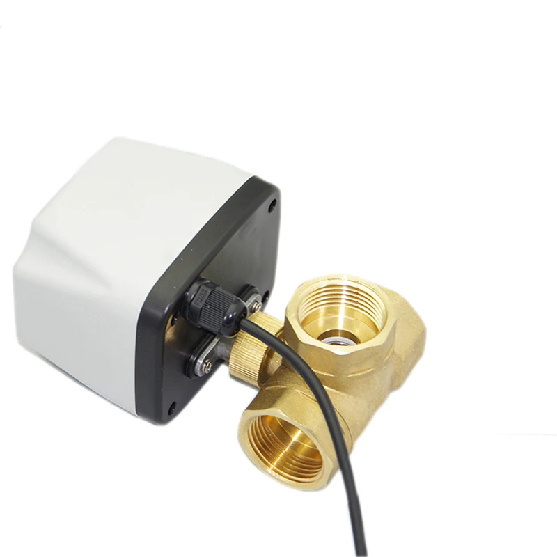 Imagem -04 - Impermeável Motorizado Latão Ball Valve Elétrica Ball Valve Dois Controle Wire 2