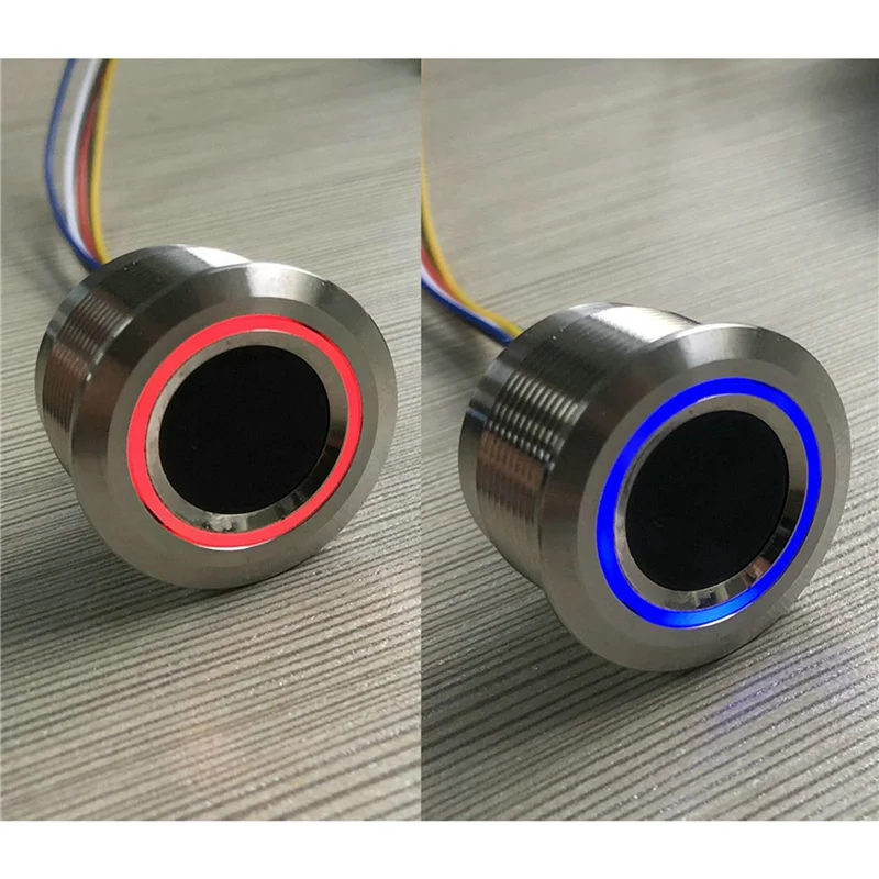 

T82C Hot Sale-3X R503 Circular Round Ring Indicator LED Control DC3.3V MX1.0-6Pin Capacitive Fingerprint Module Sensor Scanner-1