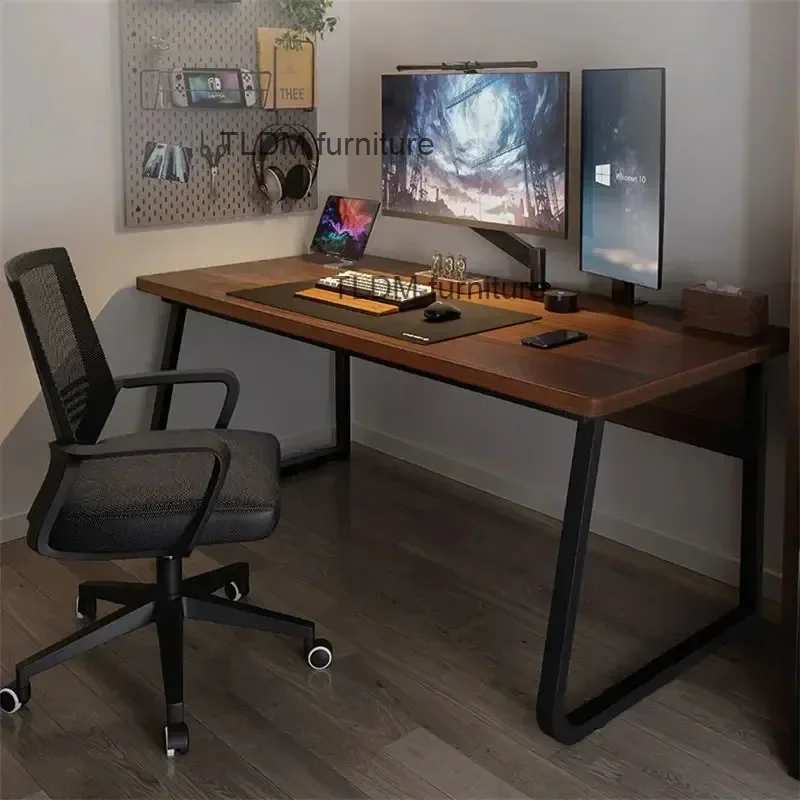 Modern Desktop Computer Desk Office Furniture Home Internet Cafe Gaming Table Bedroom Writing Desk Workbench Desk Computer Table