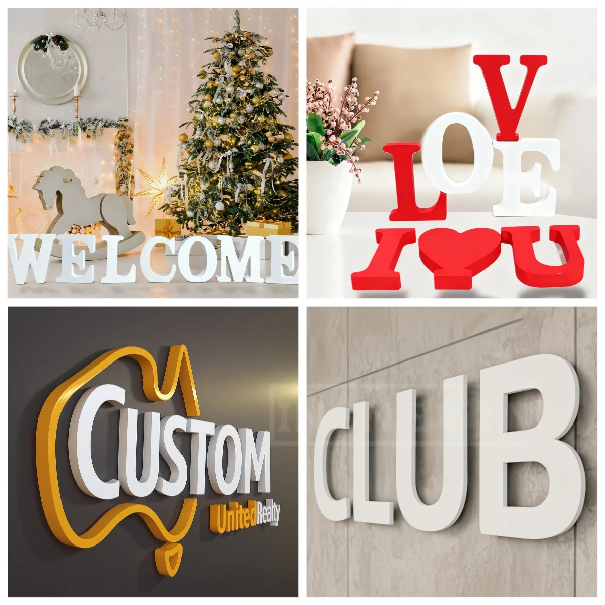 Custom DIY Alphabet PVC Letter Durable Personalised Decor for Crafting Name/Slogan/Logo Freestanding Art Piece Ideal for Wedding
