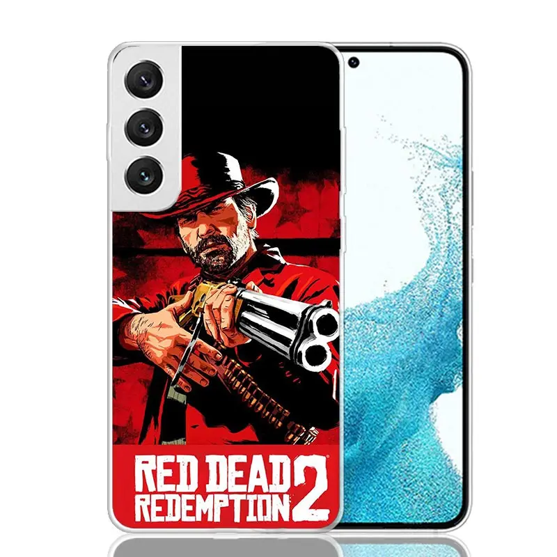 Red Dead Redemption 2 Phone Case For Samsung Galaxy S24 S23 S22 S21 FE S20 Ultra S10 Plus S10E S9 S8 + Art Customized Coque Capa