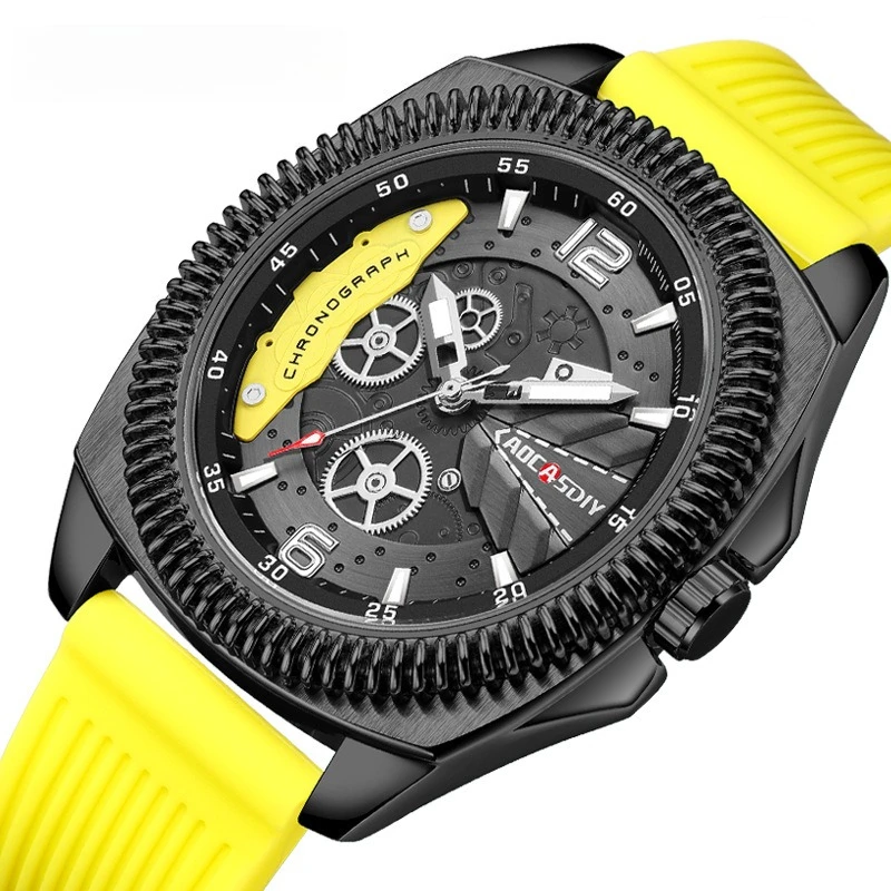 

Silicone strap Quartz watch Men's watch Cross-border wholesale Alloy watch Personalized casual waterproof watch Men's watch