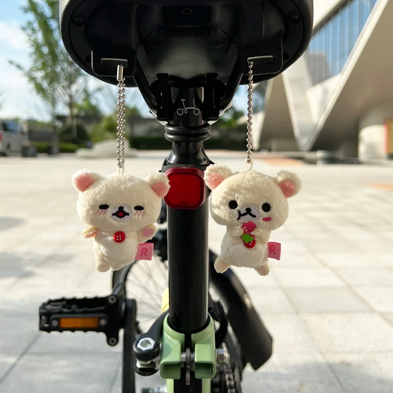 Cartoon Korilakkuma Rilakkuma Doll Cute Figure Charm Plush Key Chain Backpack Accessory Dolls Toys Vintage Daily Life Series