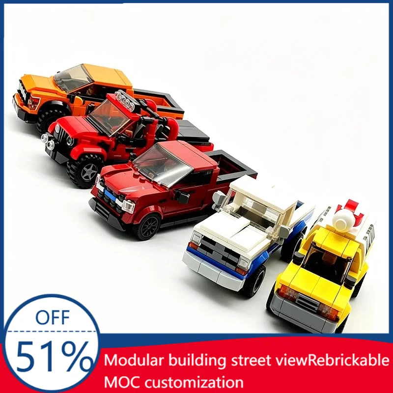 1336Pcs Customize Off Road Truck Vehicle Set Custom Building Blocks City Car Model Educational Assembly Toy Boys And Collectors