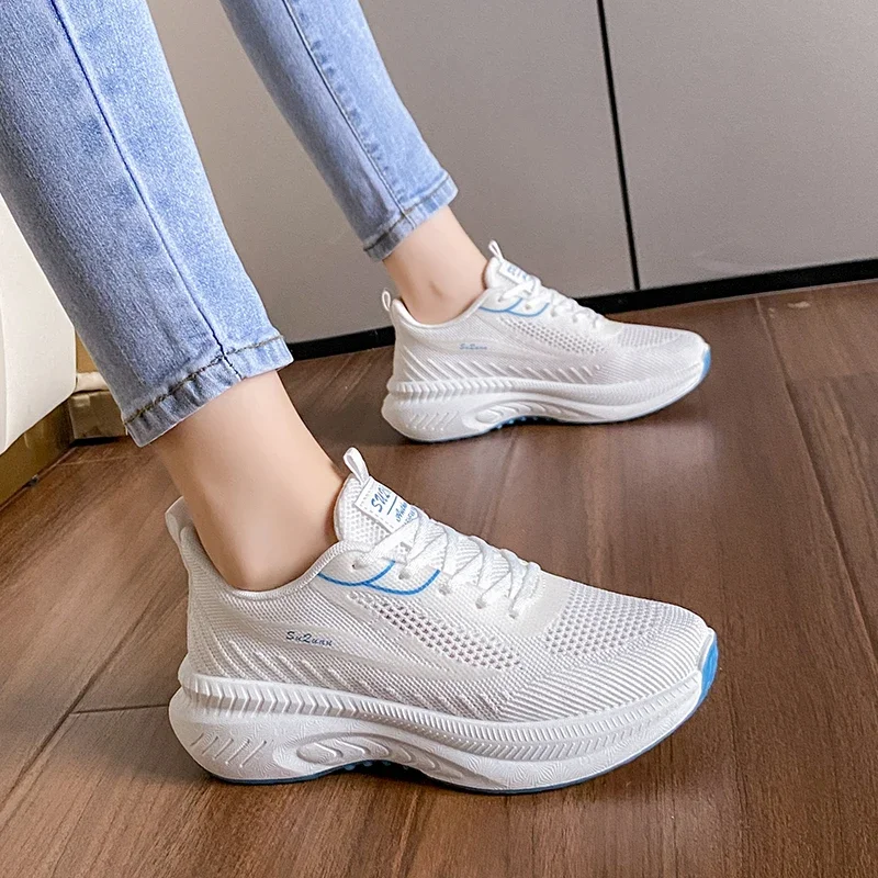 Sneakers for Women Breathable Casual Shoes Outdoor Light Weight White Tenis Sports Shoes Casual Walking Women Running Shoes