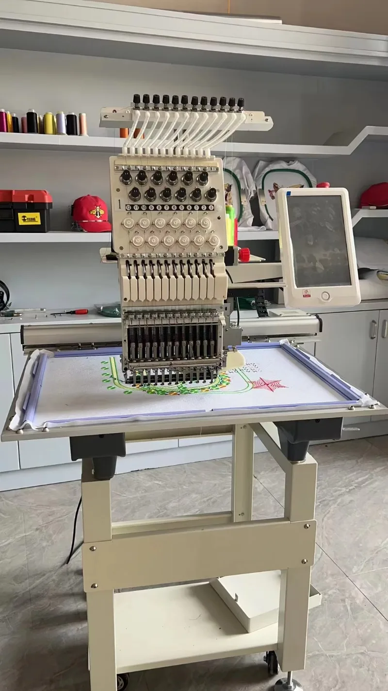 Computerized Multi Needle Embroidery Equipment High Efficiency Machine for Textile Decoration
