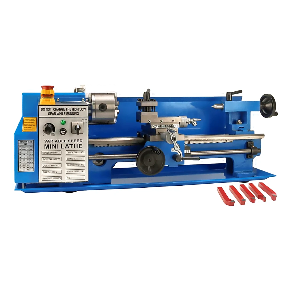 China Horizontal Small Benchtop 7x14 Mini Metal Lathe