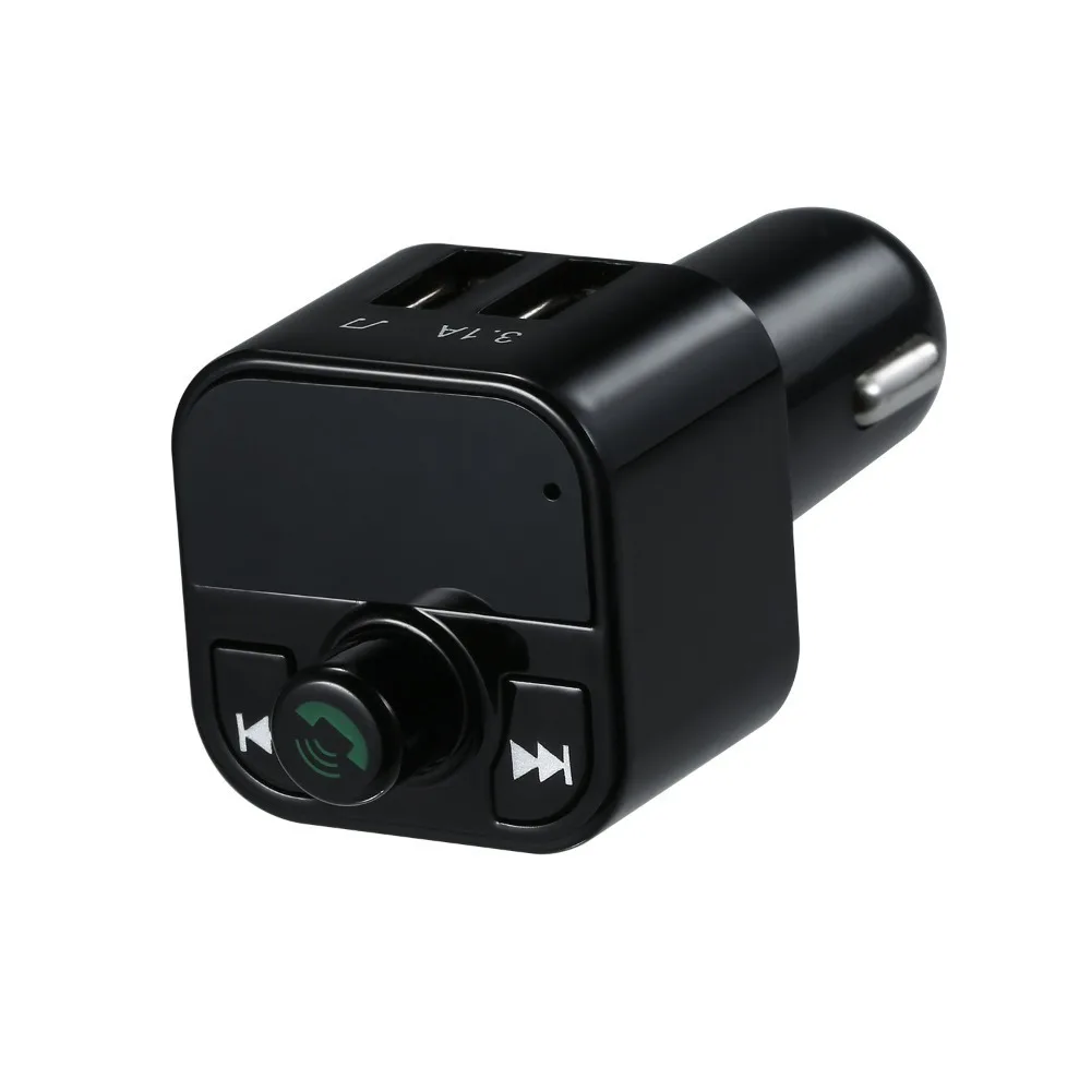 Portable BT 5.0 FM Transmitter Wireless Handsfree Automatic Power-off MP3 Player Dual USB Audio Receiver Car