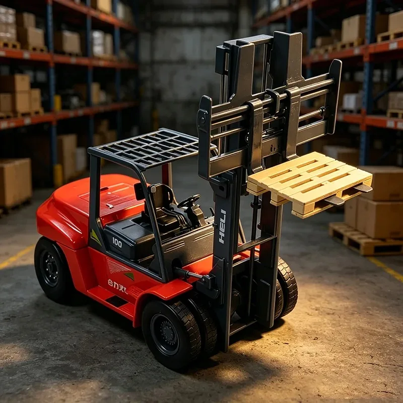 

HELI 1/25 Scale G series 10T Balanceweight Type Forklift Alloy Simulation Car Model Static Collection Decorated Holiday