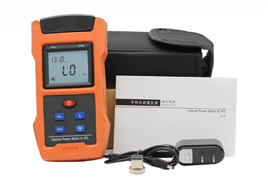 جهاز قياس متعدد بصري محمول مدمج بقدرة 1 ميجاوات لتحديد المواقع البصرية مع وظيفة اختبار تسلسل كابل RJ45