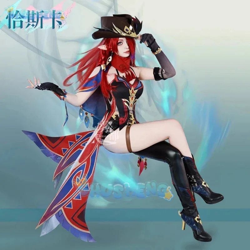 

COSda@Game Genshin Impact Chasca Cosplay Costume Wig Shoes Accessories props Halloween party new sexy Gorgeous dress Chasca unif