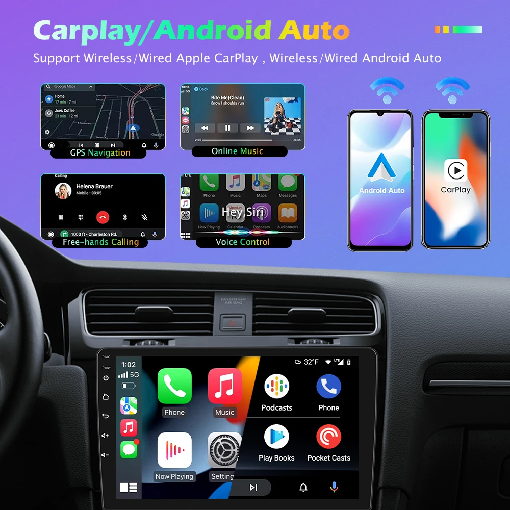 Hikity-راديو سيارة أندرويد لفورد فييستا ، كوالكوم سناب دراجون ، سيارة ، نظام تحديد المواقع ، واي فاي ، FM ، 8 نواة ، تركيز MK1 #4