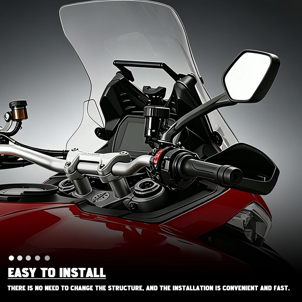2025+ GPS Navigation Plate Bracket Motorcycle Accessories Navigation Support Phone For DUCATI MULTISTRADA V2 / S V2 / S