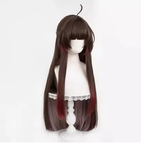 wig Synthetic Hair Game Honkai Star Rail Lingsha Cosplay Wig 90cm Long Mixed Color Cosplay Wigs Heat Resistant Wig