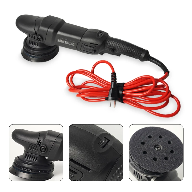 Professional Car Polisher T125 5 Inch 900W 220V DA 2000-5200 Rpm 15mm Stroke