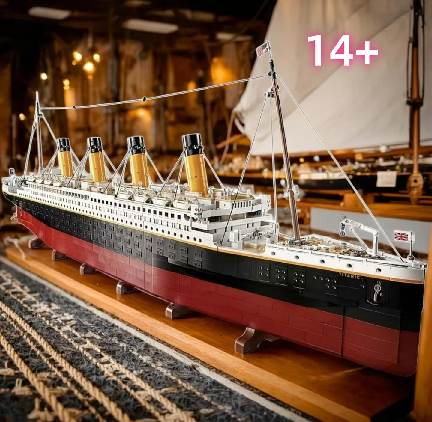 Avec boîte d'origine série film Titanic grand bateau de croisière 9090 pièces navire Compatible avec 10294 blocs de construction briques jouet cadeaux