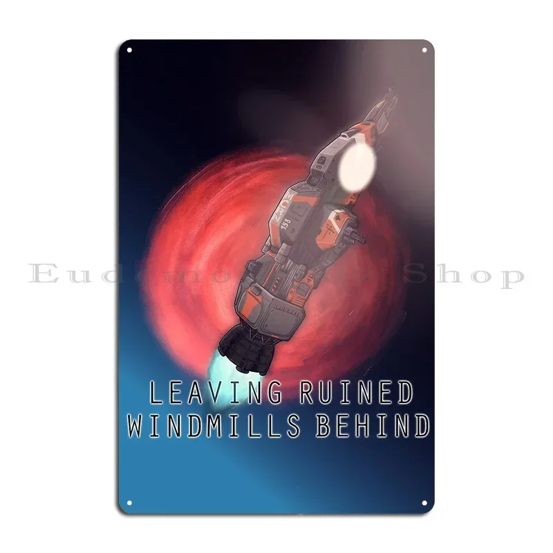 Leaving Ruined Windmills Behind Poster Metal Signs Designs Home Funny Home Garage Tin Sign Poster