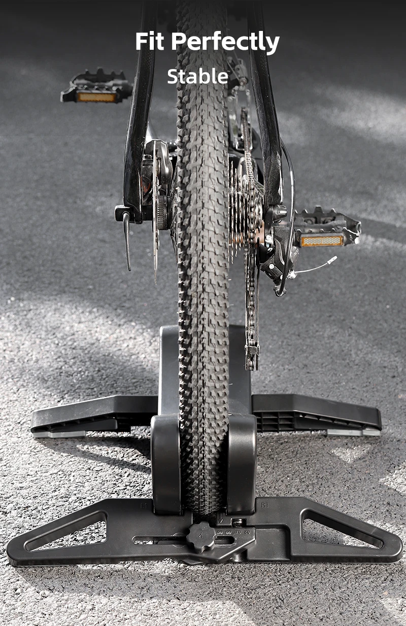 WEST BIKING Fahrrad-MTB-Bodenständer, Indoor-Fahrradparkständer, verstellbar, vielseitig anpassbar für Rennrad- und Mountainbike-Zubehör – Detail 5