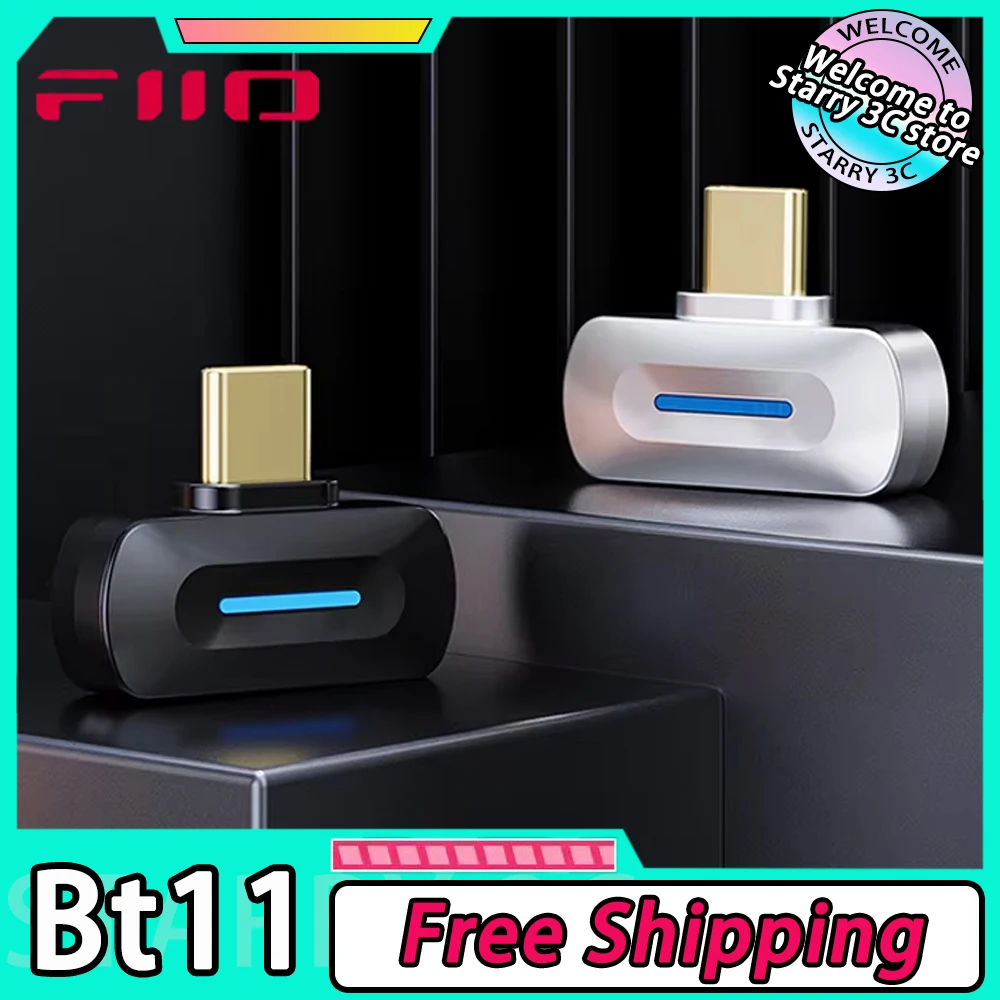 Trasmettitore Fiio Bt11 Type-C Bluetooth5.4 per lettore mobile su supporto per cuffie wireless Ldac Aptx adattivo a basso ritardo Personalizza