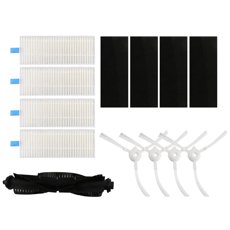 ملحقات أجزاء المكنسة الكهربائية الروبوتية A02V-360 S6 - الفرشاة الرئيسية، الفرشاة الدوارة، الفرشاة الجانبية، فلتر HEPA