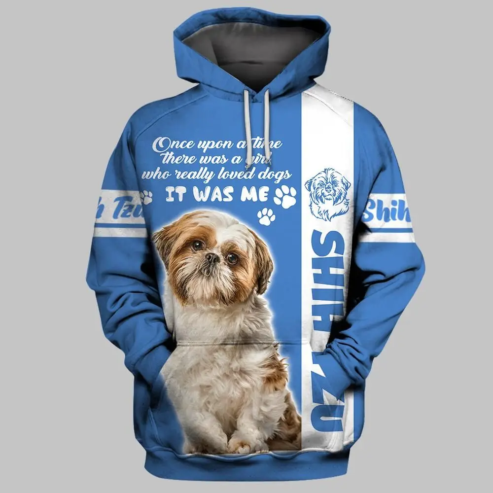 Chihuahua/Husky/Tzu Dog/Bernese Mountain Dog 3D Printed Hoodies Women For Men Pullovers Street Tracksuit Love Gift