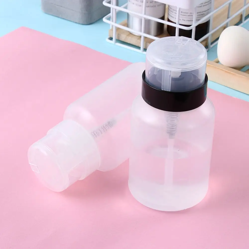 200mL Top Quality  UV Gel Cleaner Manicure  Nail Polish Remover Pump Dispenser Container Empty Bottle Clean Acetone