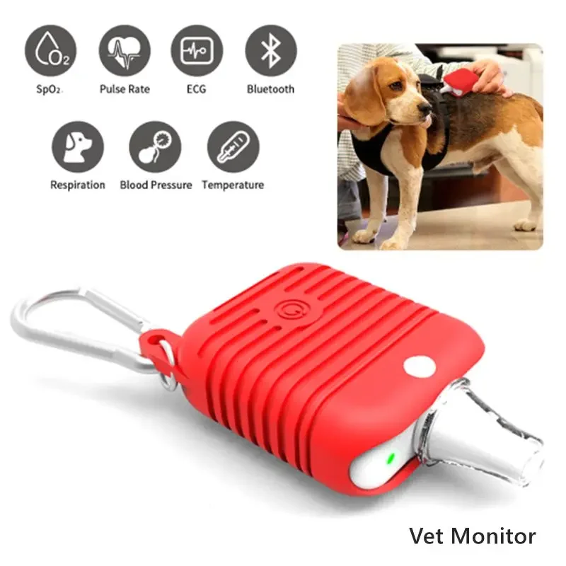 

Bluetooth VET Veterinary Pulse Oximeter Vet Smart Wear SPO2 Pulse Rate ECG Monitor IOS APP